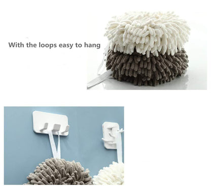Fuzzy Ball Shaped Towel